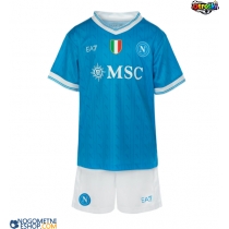 Otroški Nogometni dresi SSC Napoli Domači 2025-26 Kratek Rokav (+ Kratke hlače)